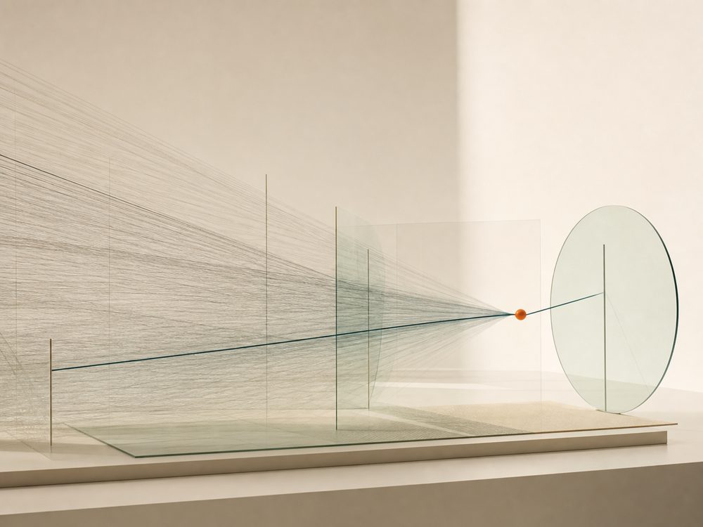 Optical convergence sculpture